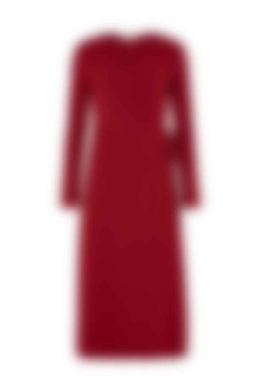 People Tree Robe Portefeuille Rouge Mathilde