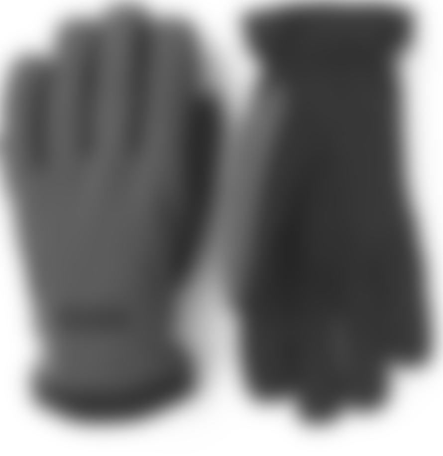 Hestra Mason Gloves Dark Grey Black