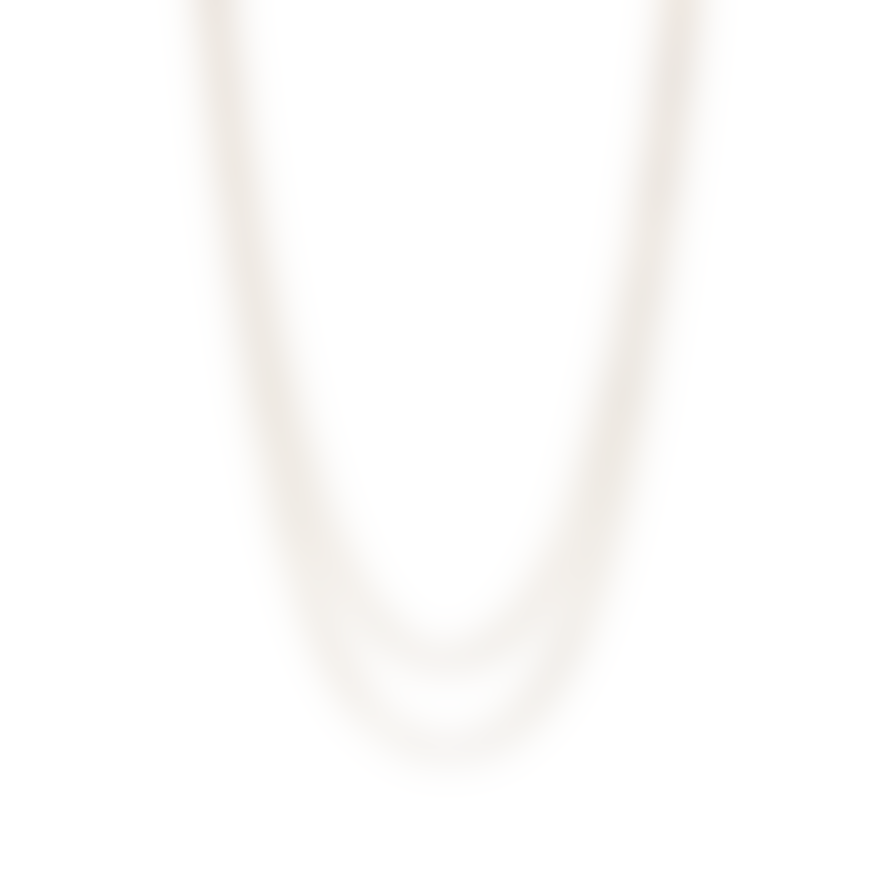 Nordic Muse Gold Double Layer Slim Chain Necklace, 18k Tarnish-Free Waterproof Gold