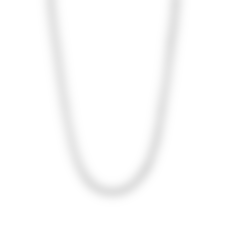 Nordic Muse Silver Curb Chain Necklace, Waterproof