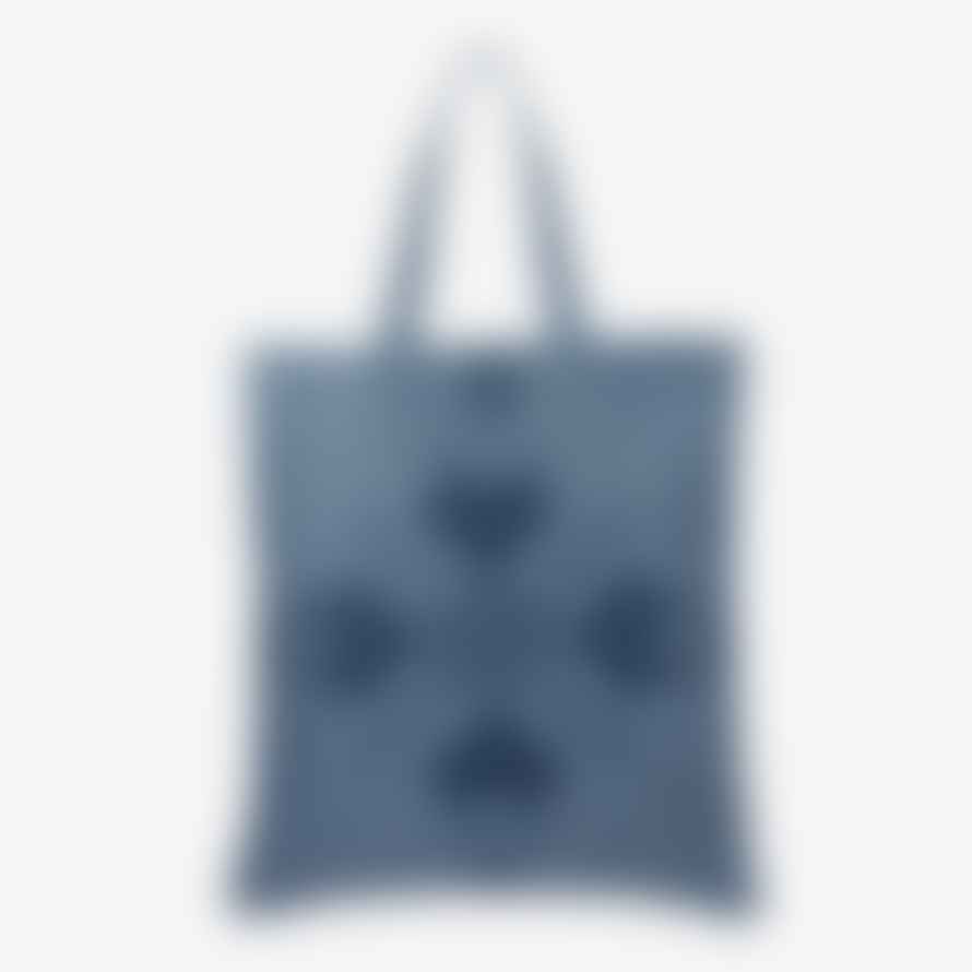 Artisans Link Embroidered Linen Tote In Blue