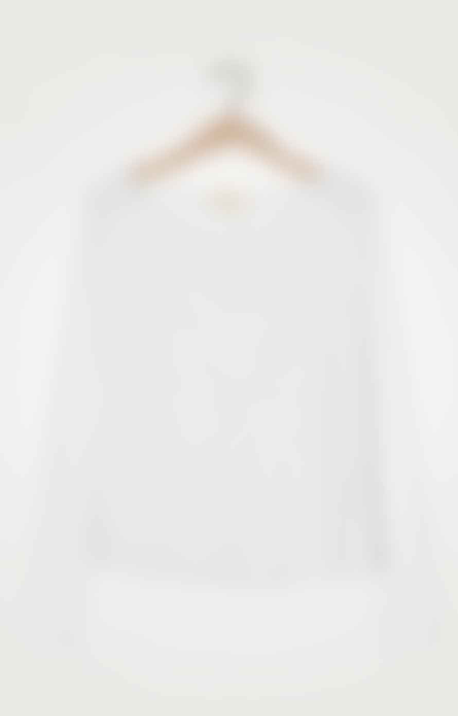 American Vintage Sonoma Long Sleeve T Shirt White