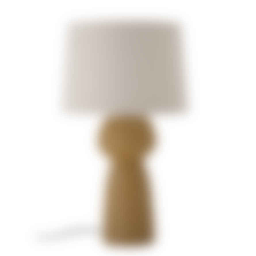 Bloomingville Lavin Table Lamp, Yellow, Stoneware