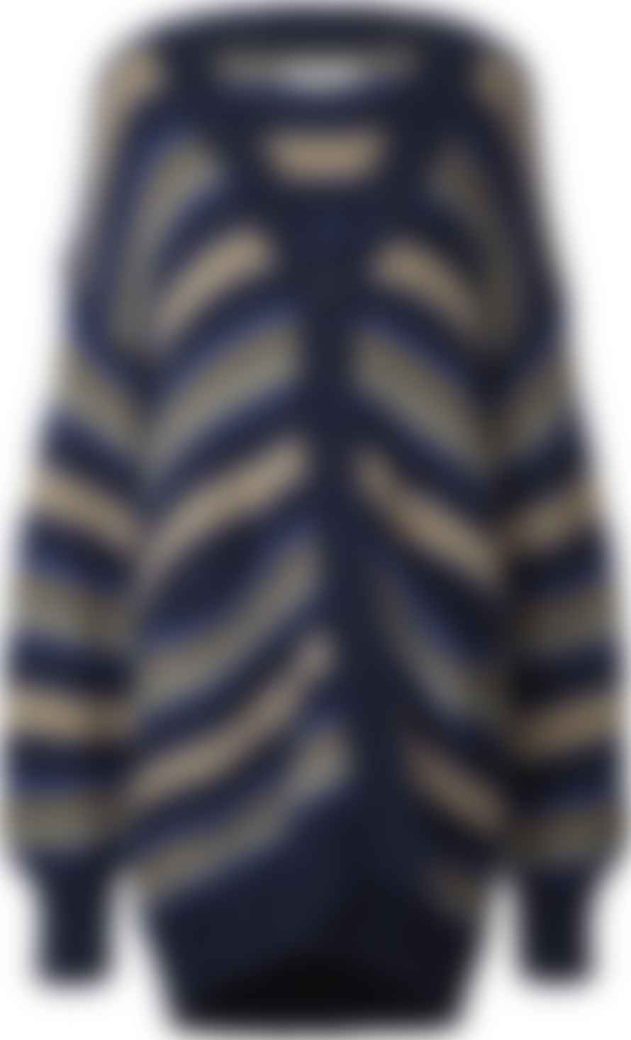 Lollys Laundry Carrie Navy Stripe  Cardigan