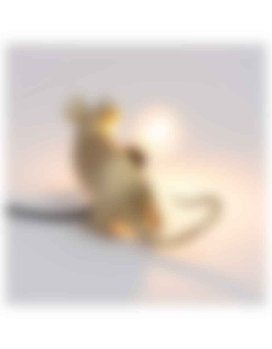 Seletti Gold Lop Mouse Lamp