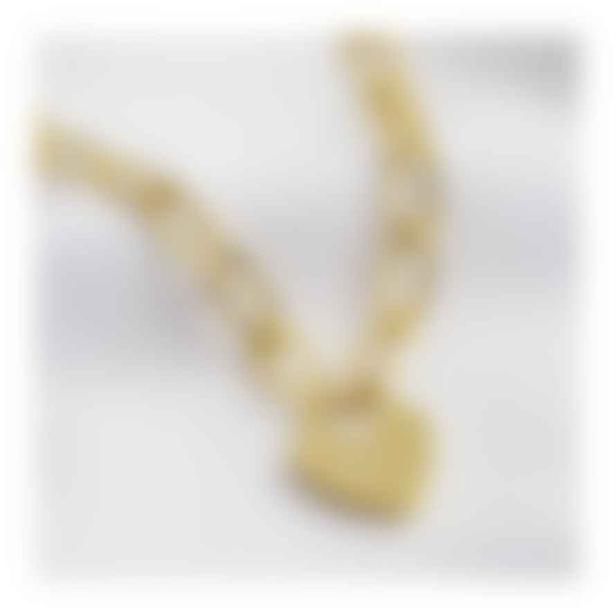 Lisa Angel Gold Heart Padlock Necklace