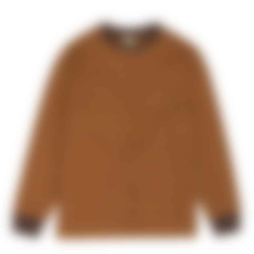 Hikerdelic Long Sleeve Pocket T Shirt Brown