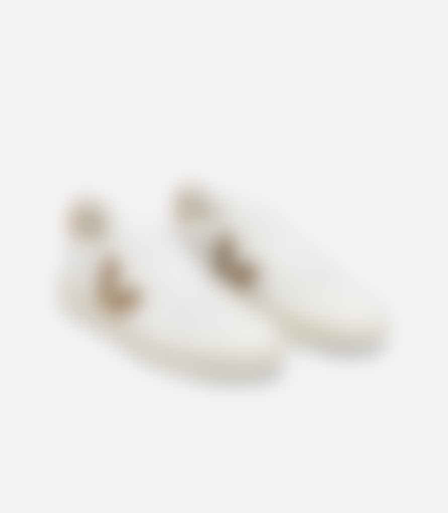 Veja V10 Leather White Camel Shoes