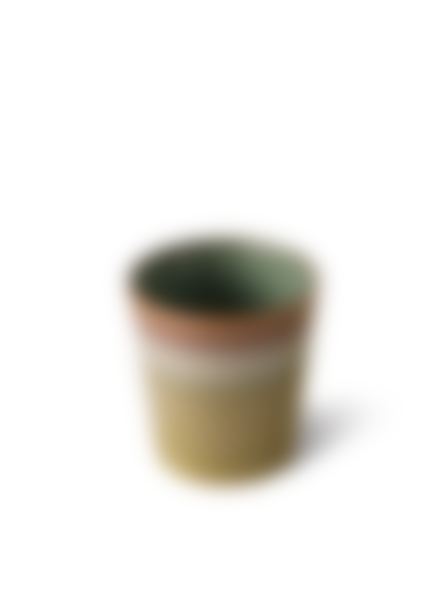 HKliving 70's Ceramic Beaker In Peat