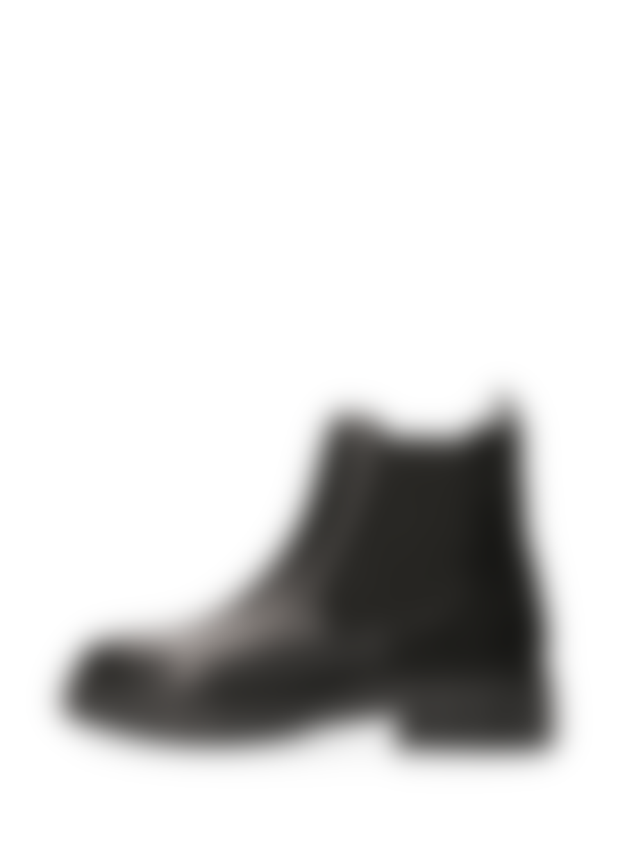 Maruti  Tygo Leather/Hairon Ankle Boot- Black/ Splash Black