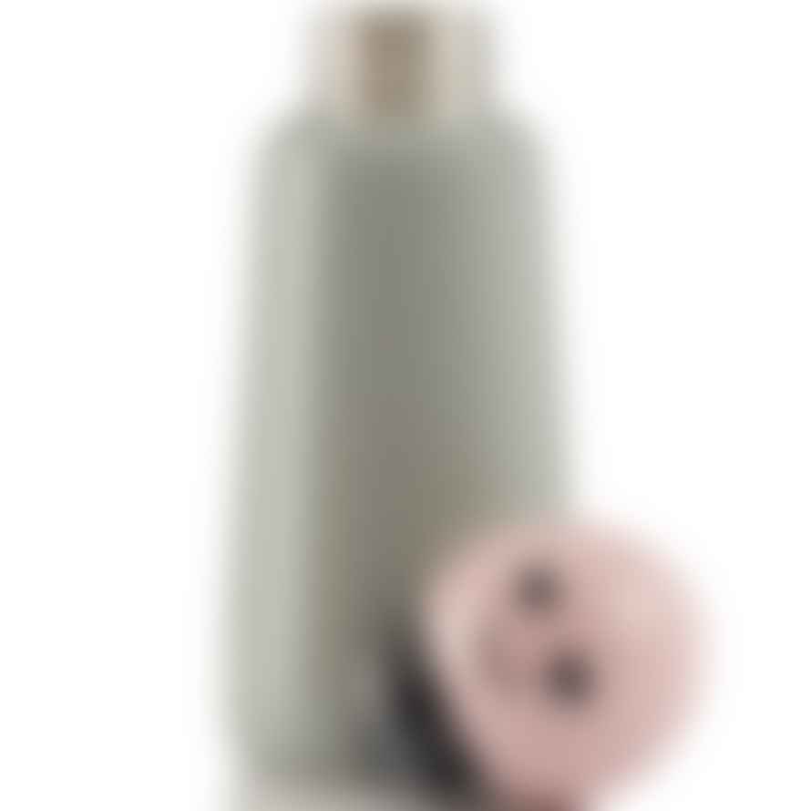 Lund London Skittle Bottle Mini 300ml - Light Grey and Pink Heart