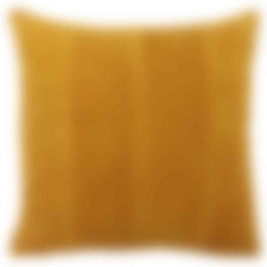Victoria & Co. Yellow Herringbone Cushion 45x45cm