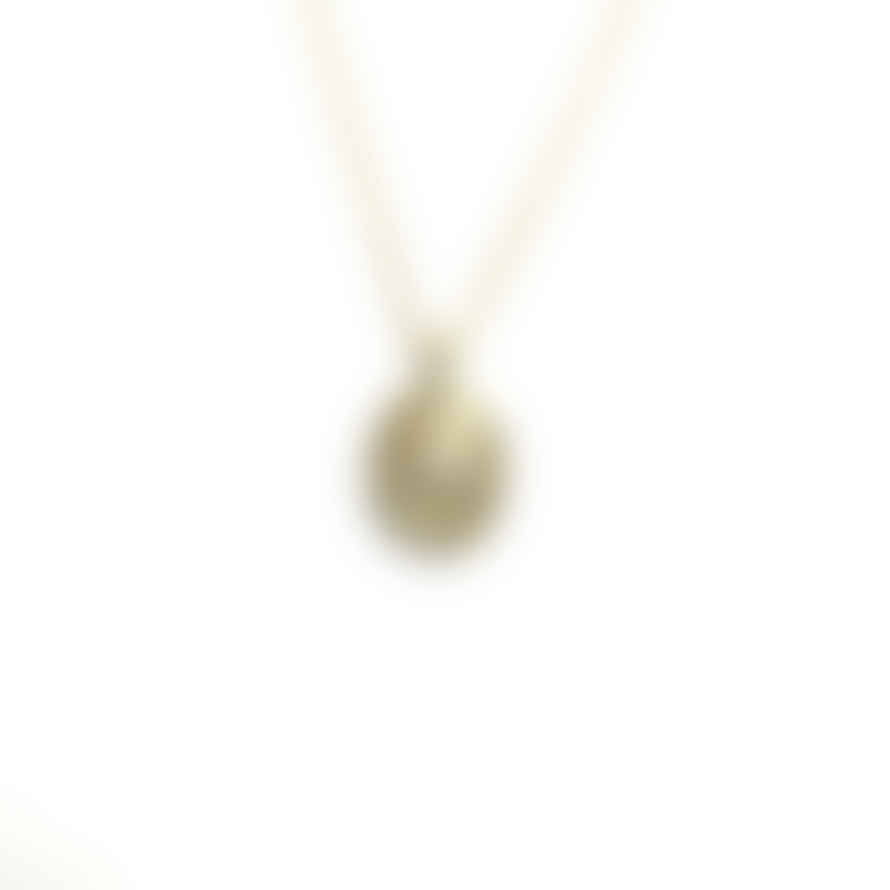 SIXTON LONDON Gold Necklace with Oval Pendant
