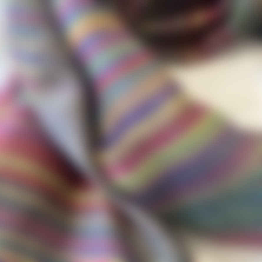 Indie Artisans Delicate Striped Fine Cashmere Scarf