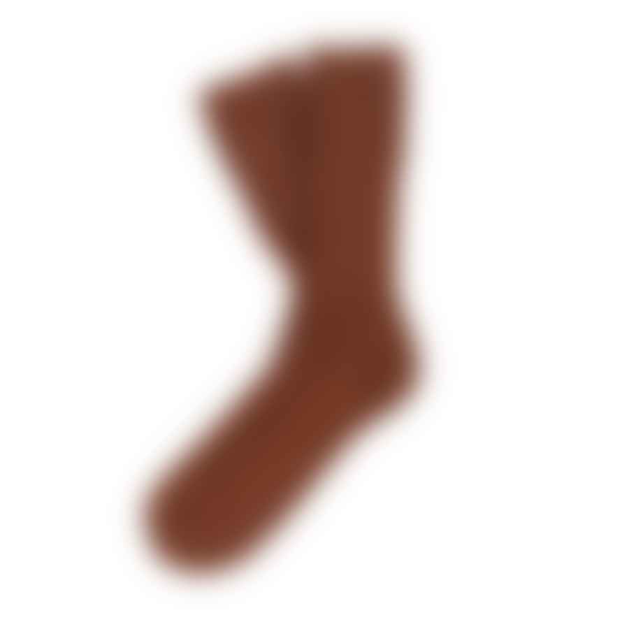 Thunders Love Wool Solid Brown Socks - Small