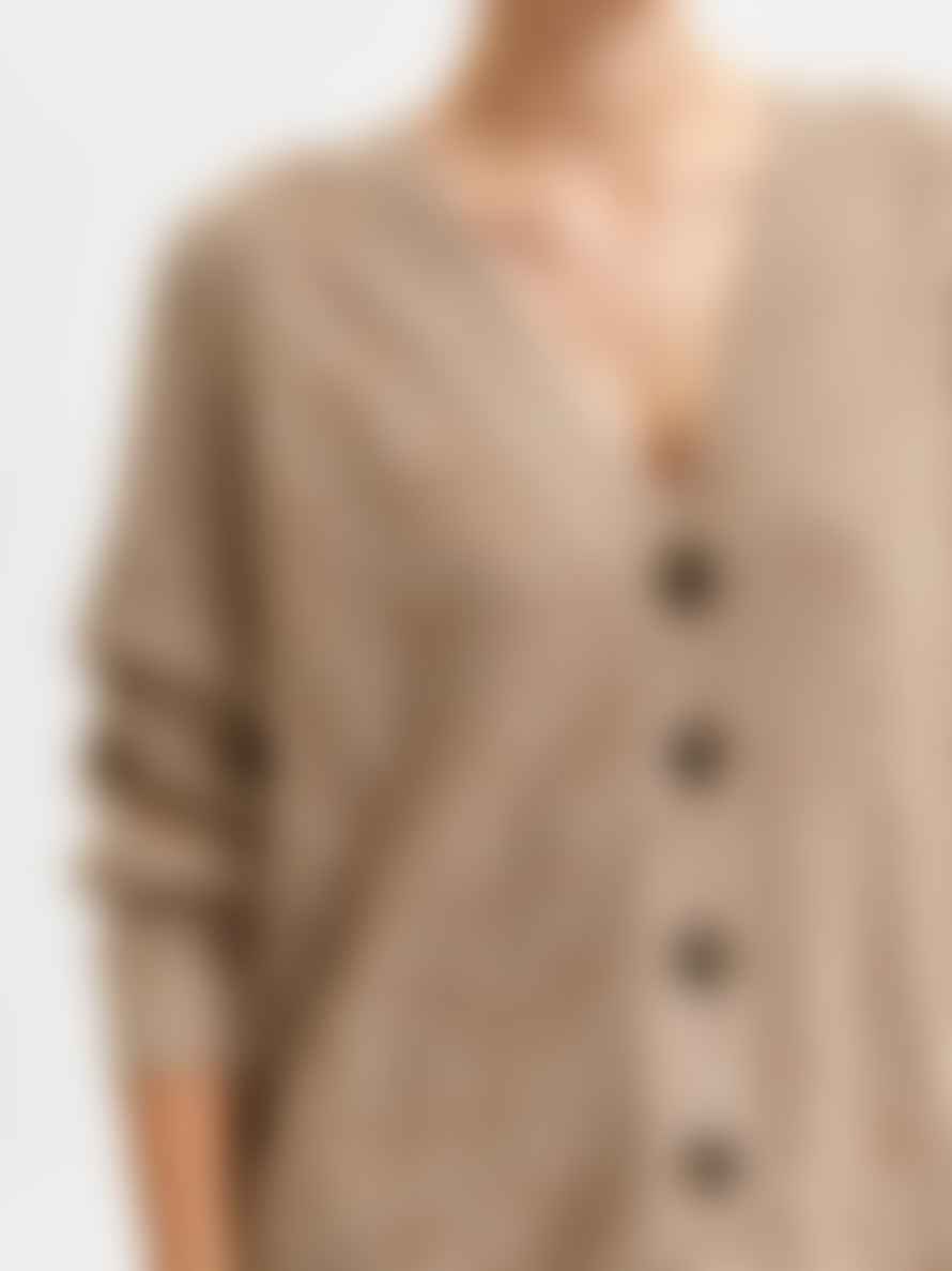 Selected Femme Sira Knit Cardigan - Beige