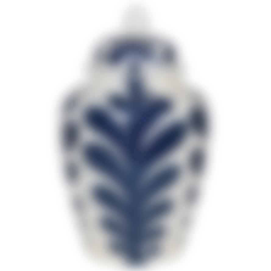 Victoria & Co. Blue Leaf Ginger Jar