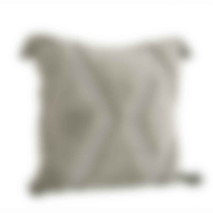 Madam Stoltz Tufted Soft Cushion - Light Grey (Inc Inner)