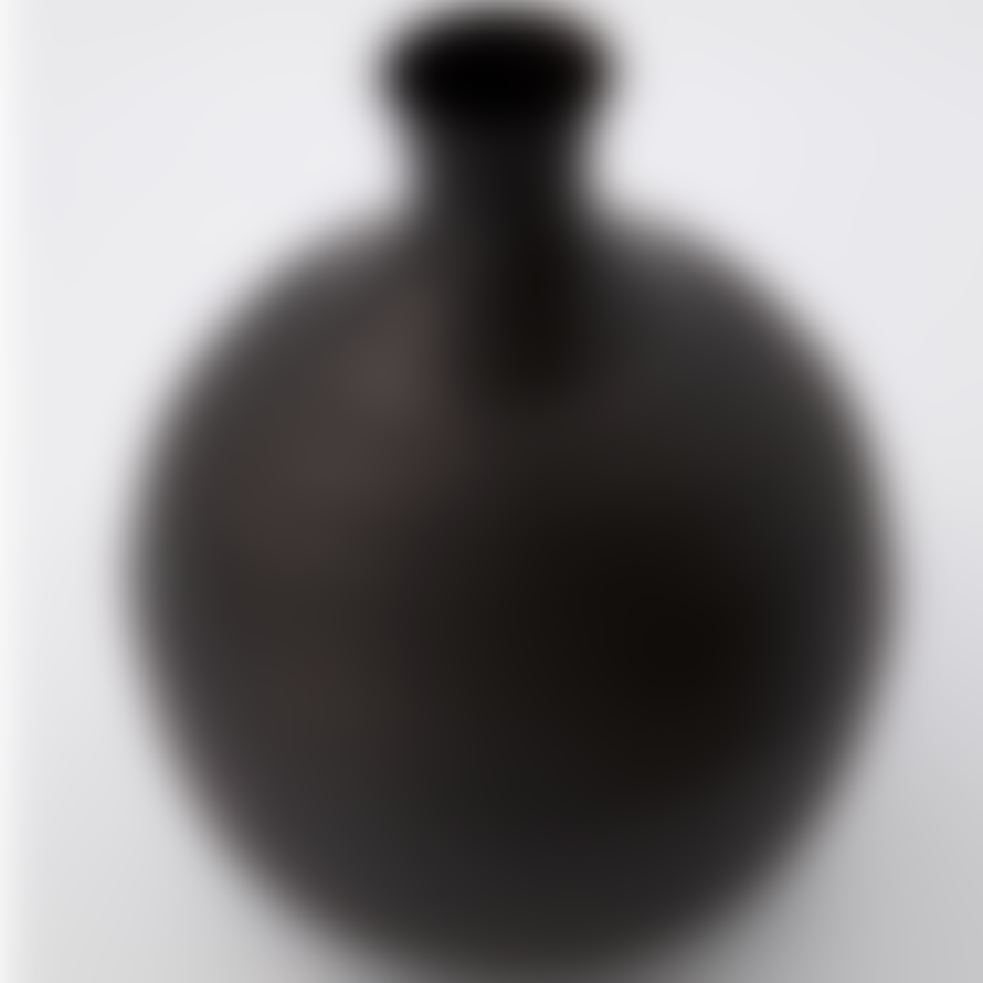 House Doctor Bottle-Shaped Vase In Black Aluminium
