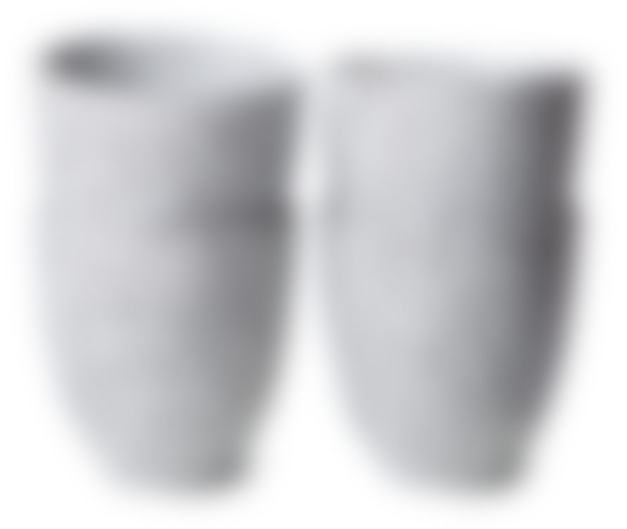 HKliving Gradient Ceramics Mug Cream Set of 4