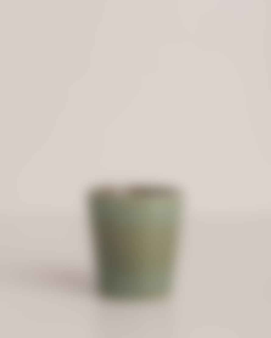 HKliving Ceramic 70s Coffee Mugs Set Of 4 Spring Greens