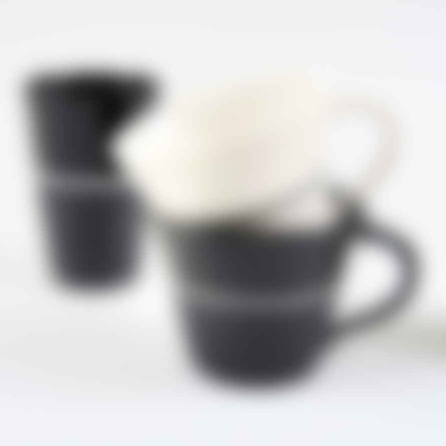 Sue Ure Maison Wide Porcelain Mug Ambit - Black