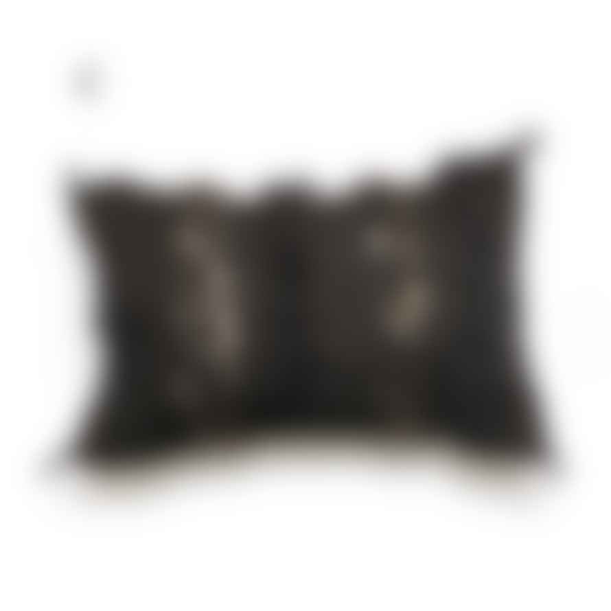 Handira Berber Wedding Blanket Cushion | Black