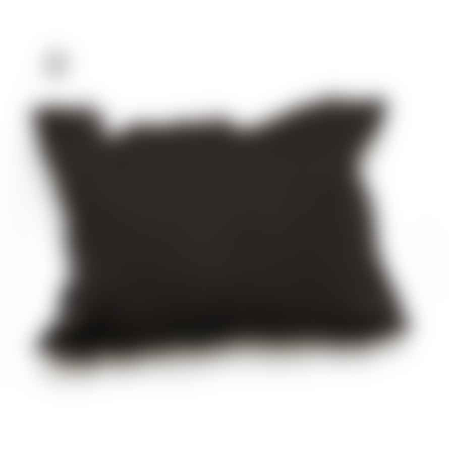 Handira Berber Wedding Blanket Cushion | Black