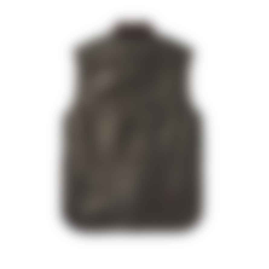 Filson Wool Lined Leather Work Vest Brown
