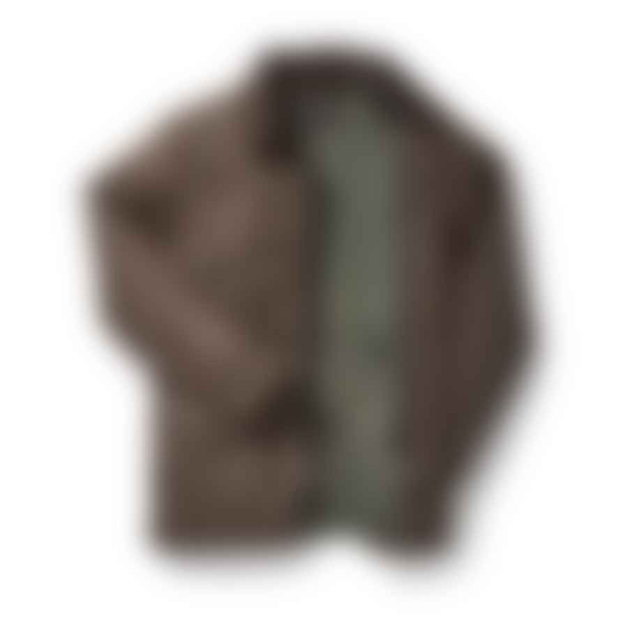 Filson Cover Cloth Mile Marker Coat Dark Earth Brown