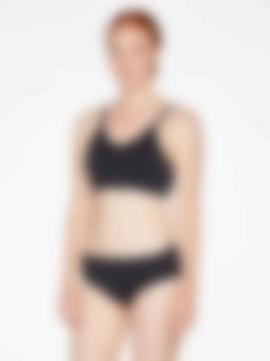 Thought Renata Recycled Nylon Seamless Bikini Brief - Black