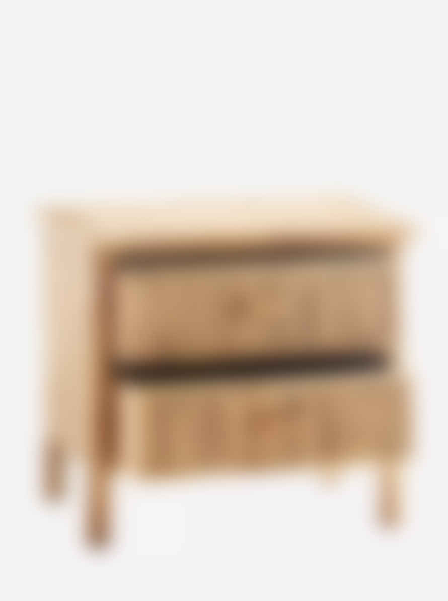 Bloomingville Small Bamboo Cabinet With 2 Drawers