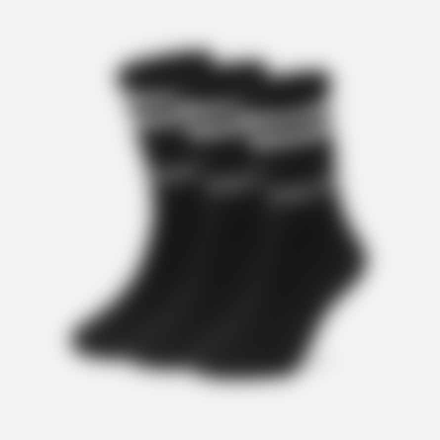 NICCE Black 3 Pack Sports Socks