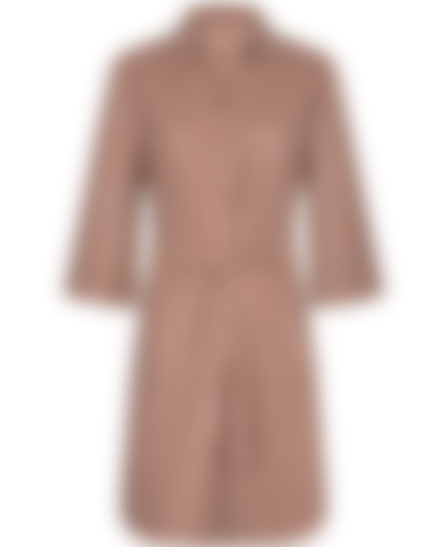 Mos Mosh Lilith Brown Leather Dress