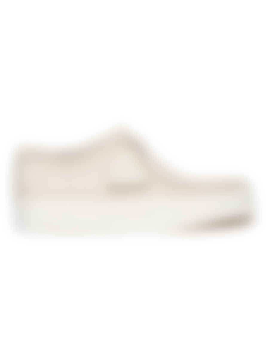 Clarks Originals Shoes For Women Wallabee Cup White Nubuck