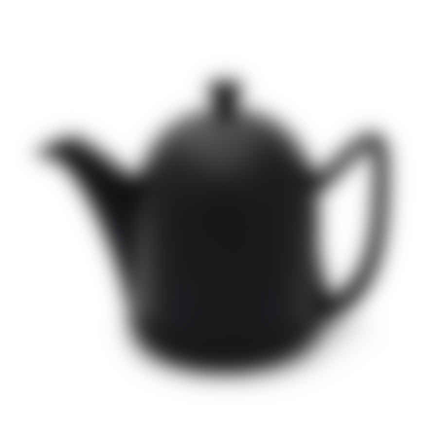 Bredemeijer Holland Bredemeijer Teapot Cosy Design Stoneware Black Body 1.0l With Matt Black Steel Casing