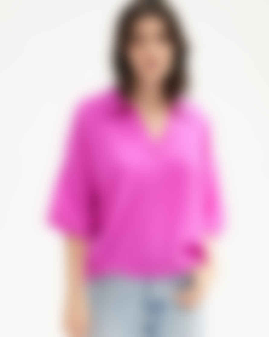Absolut Cashmere Charlene 3/4 Sleeve Cashmere Sweater Neon Purple