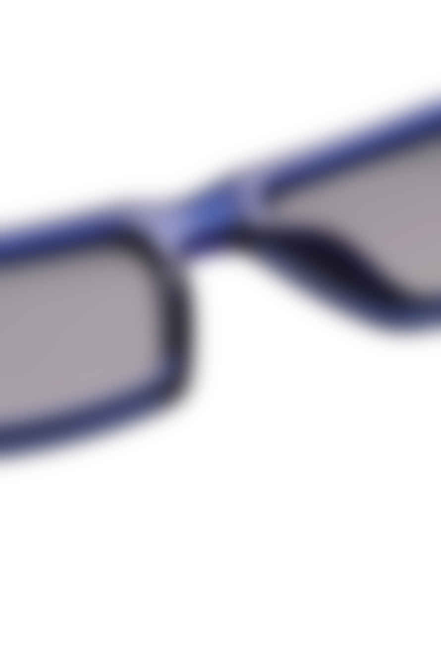 A Kjærbede Fame Dark Blue Transparent Sunglasses