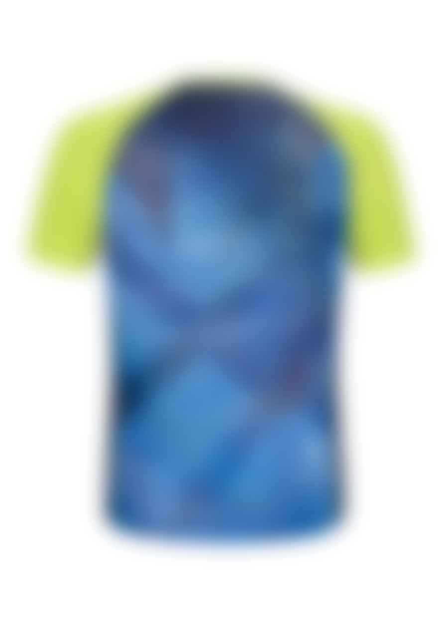 MONTURA T-Shirt Ghost Uomo Blu Ottanio/Verde Lime