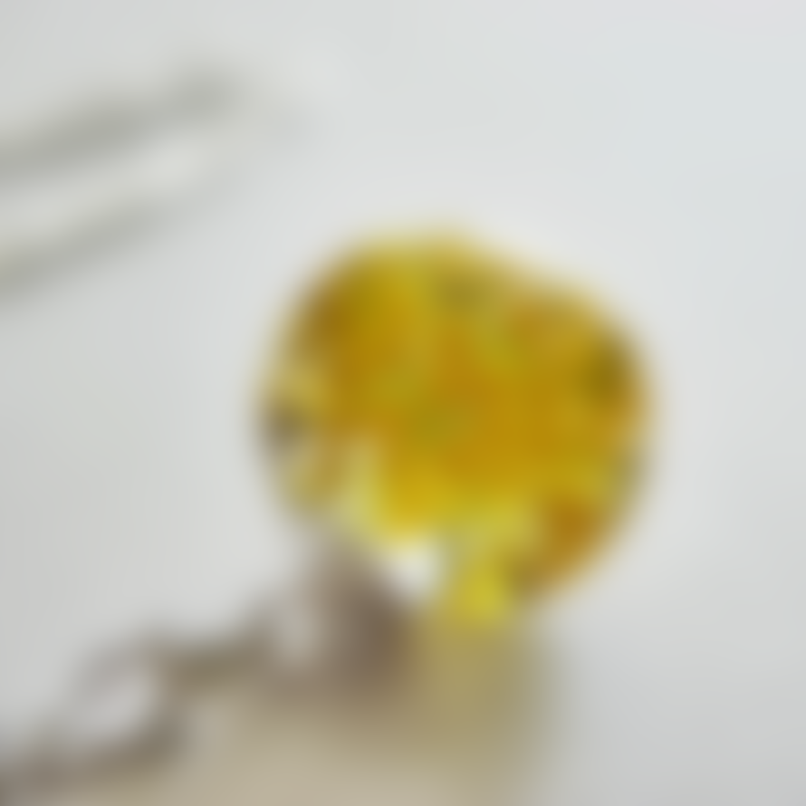 Botanic Isles Fennel Pollen Resin Sphere Silver Necklace