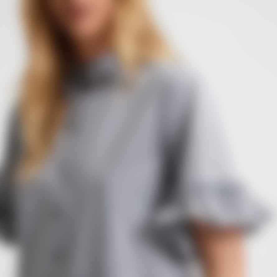 Selected Femme Short Sleeved Mini Dress Light Grey