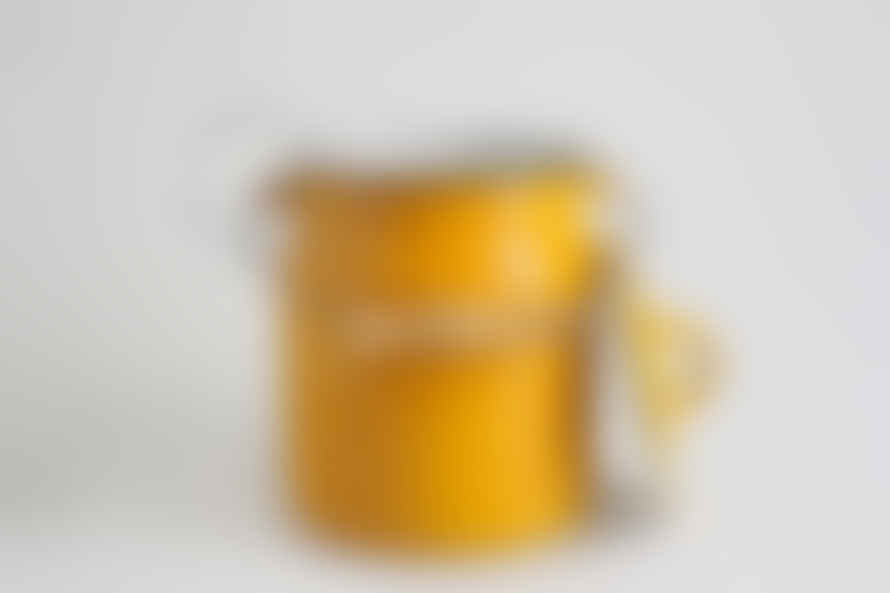 Zangra Enamel Table/Compost Bin in Mustard 3L