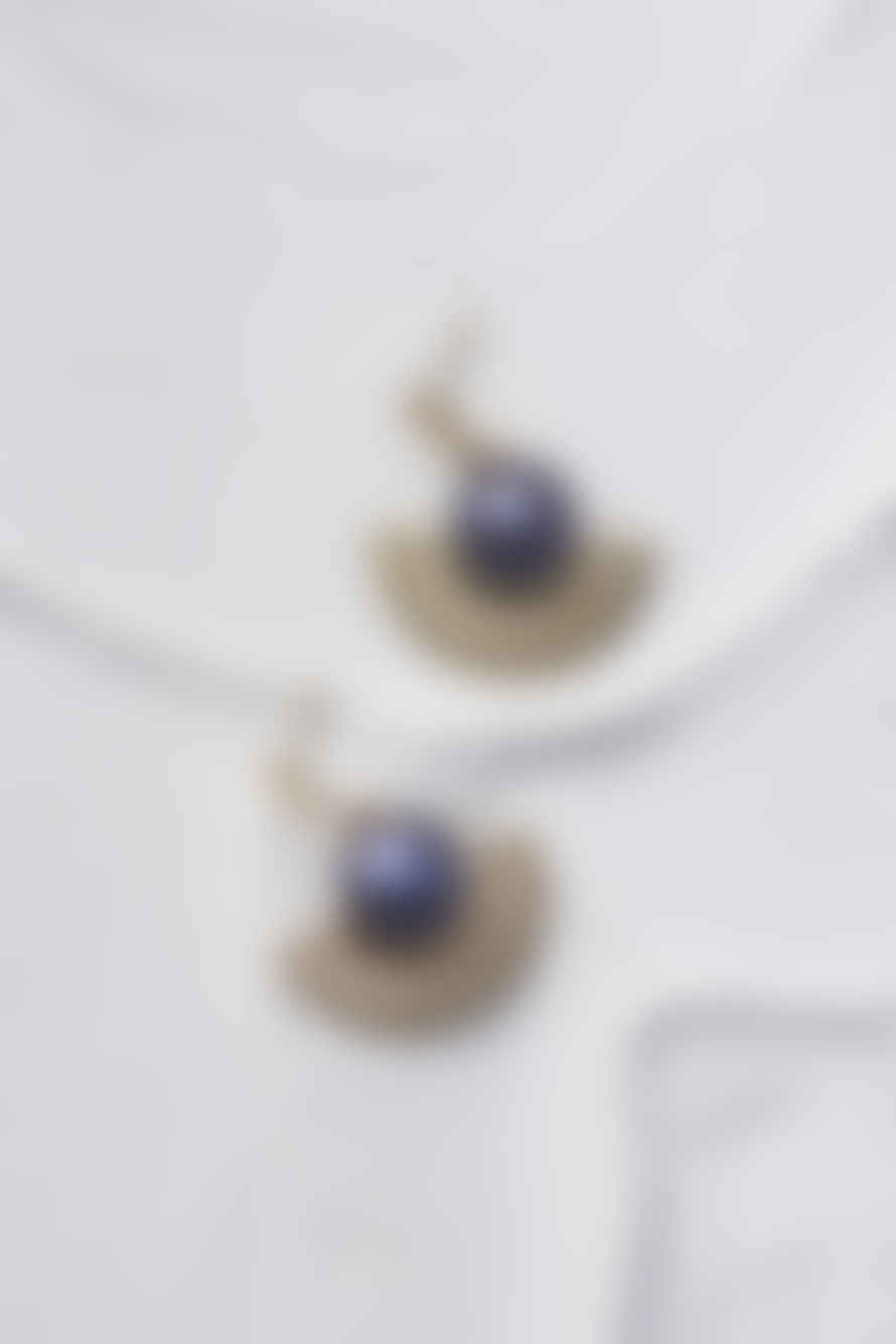 Zoe and Morgan  Adella Gold and Pearl Earring 