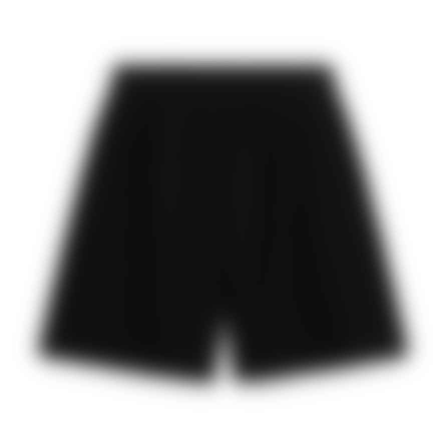 Kate Sheridan Black Linen Pleat Play Shorts