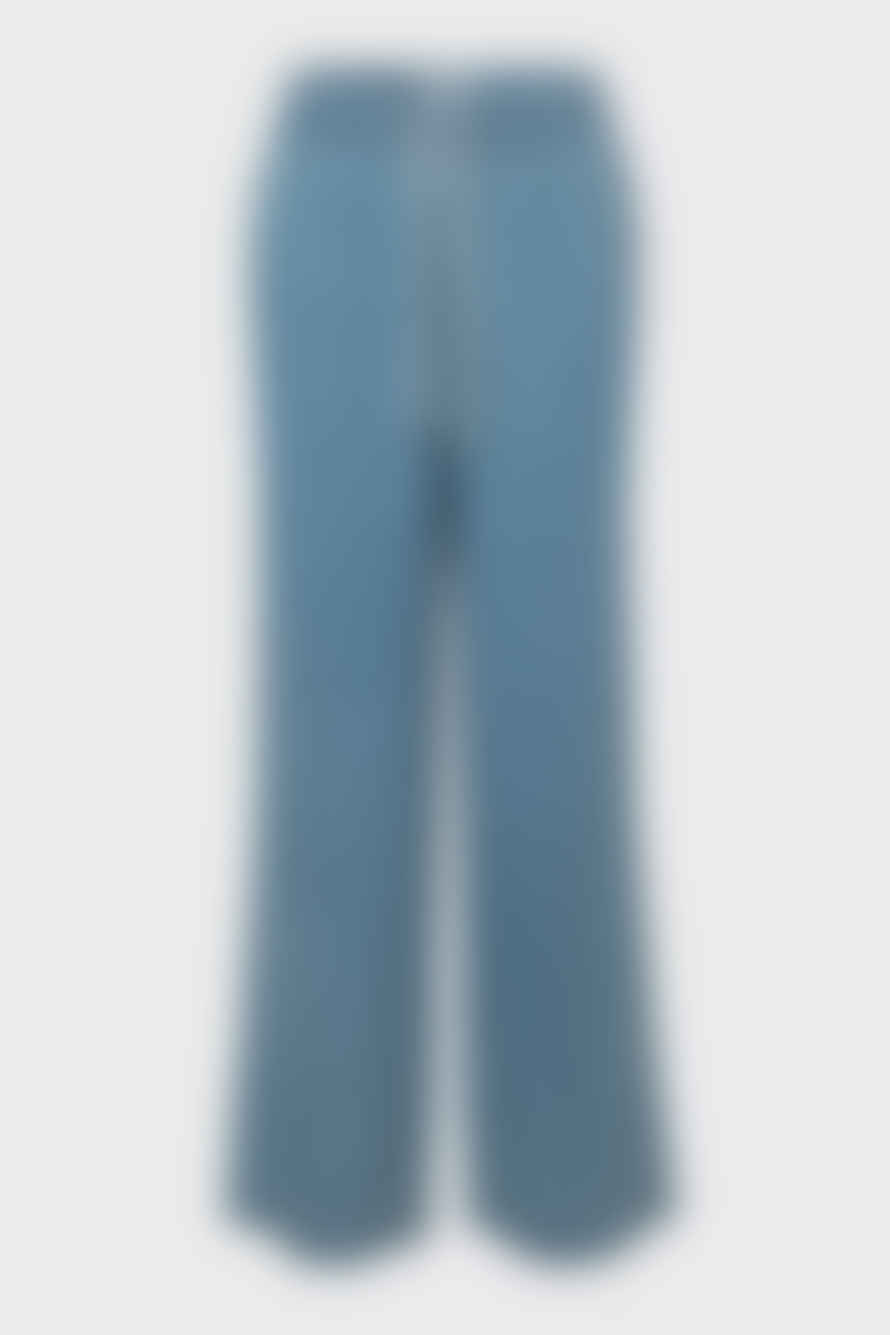 Second Female Ingrid Wide Leg Jeans - Denim Blue