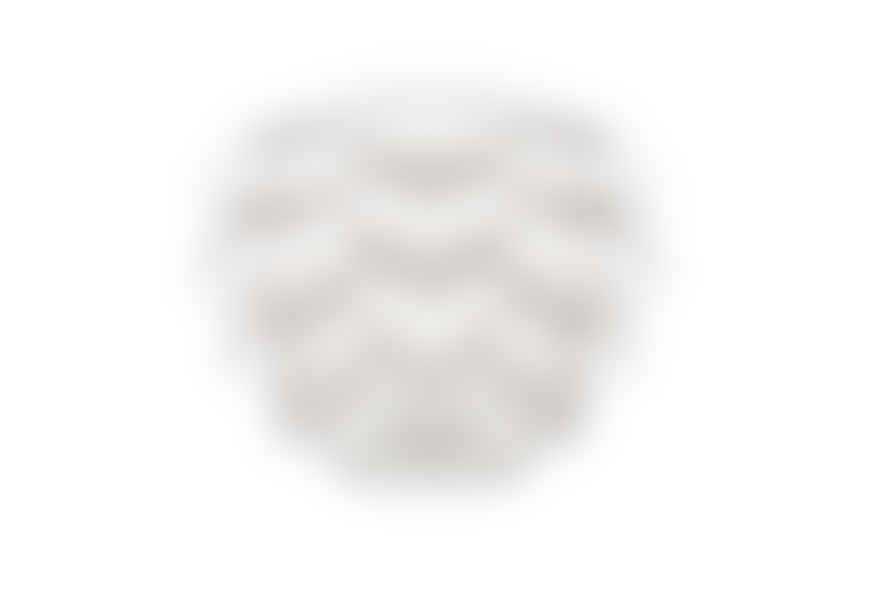 UMAGE Medium White Silvia Pendant Light Shade with White Rosette Cord Set