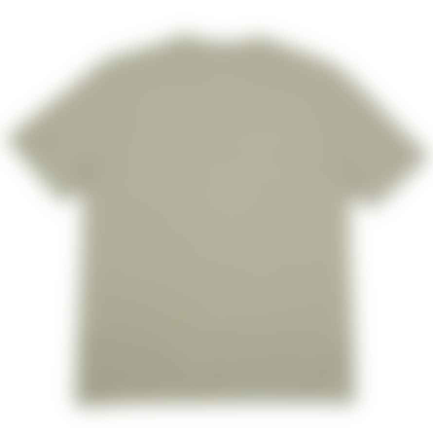 Folk Contrast Sleeve T-Shirt - Olive