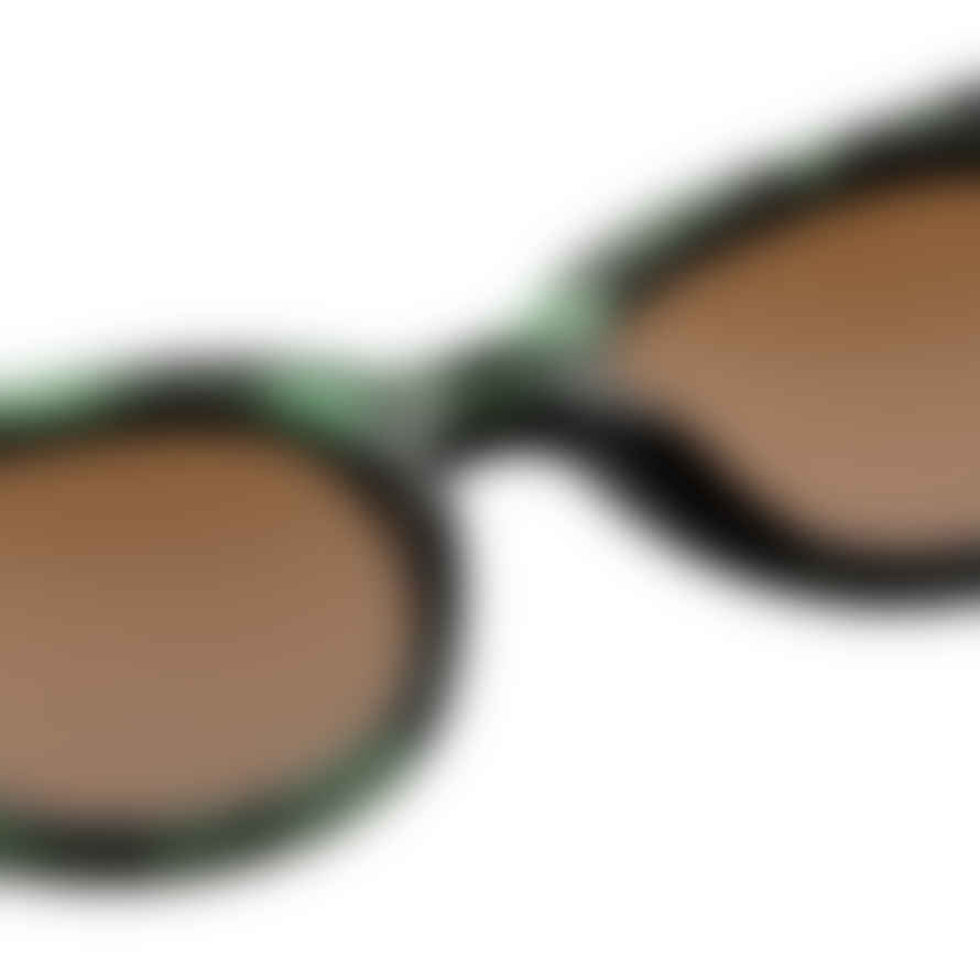 A Kjærbede Lilly Green Marble Transparent Sunglasses