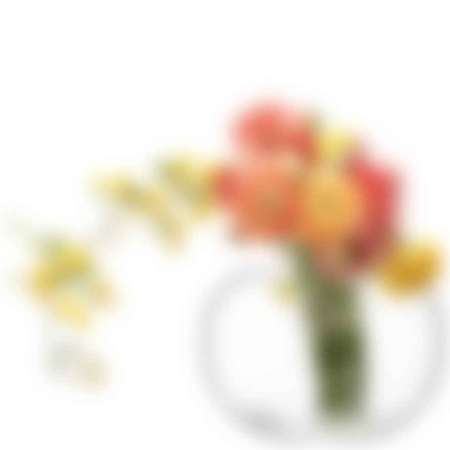 LSA International Mouthblown Glass Flower Curved Bouquet Vase H20cm 