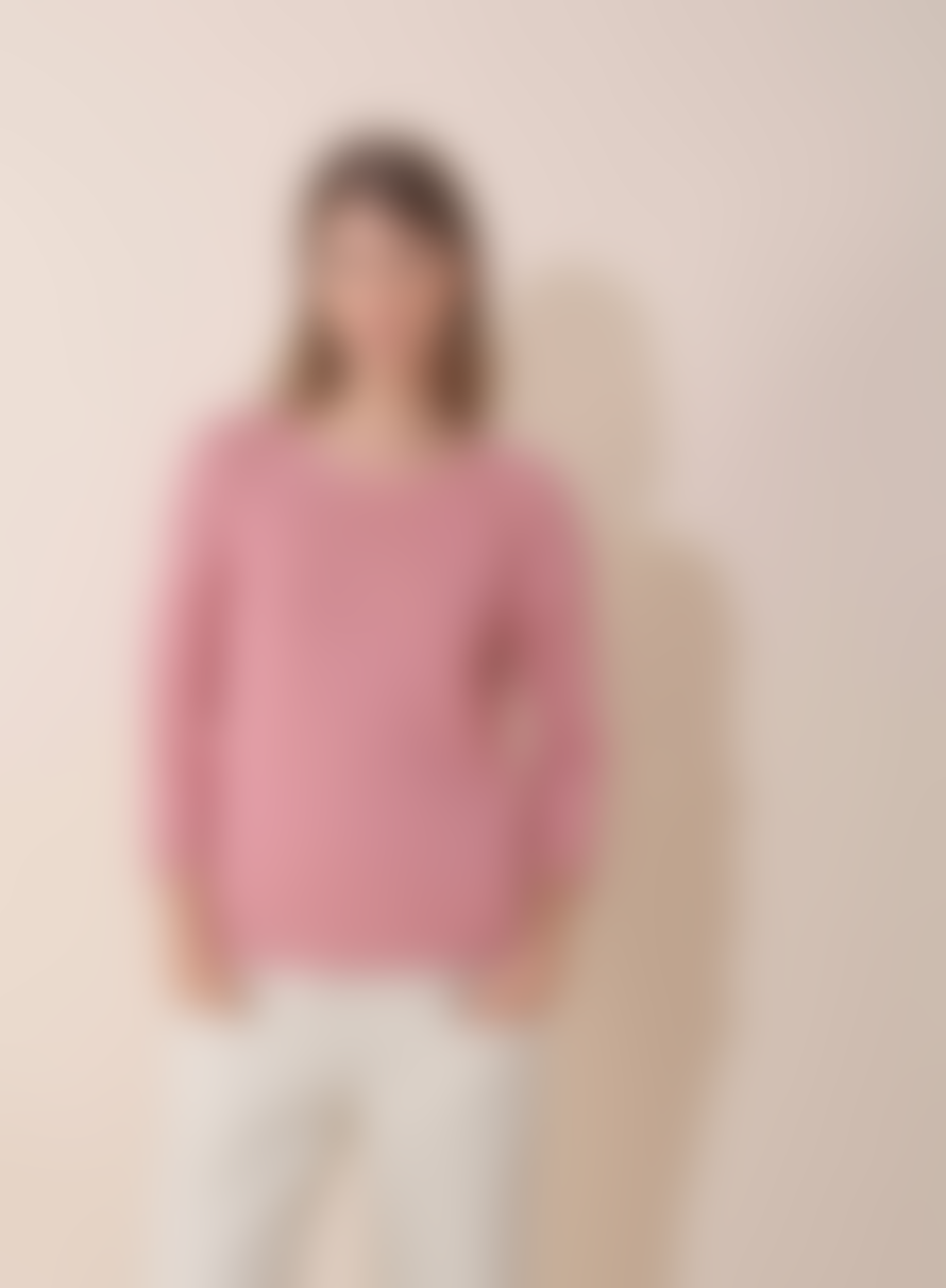 Indi & Cold Recycled Fibre Jumper In Rose Pink